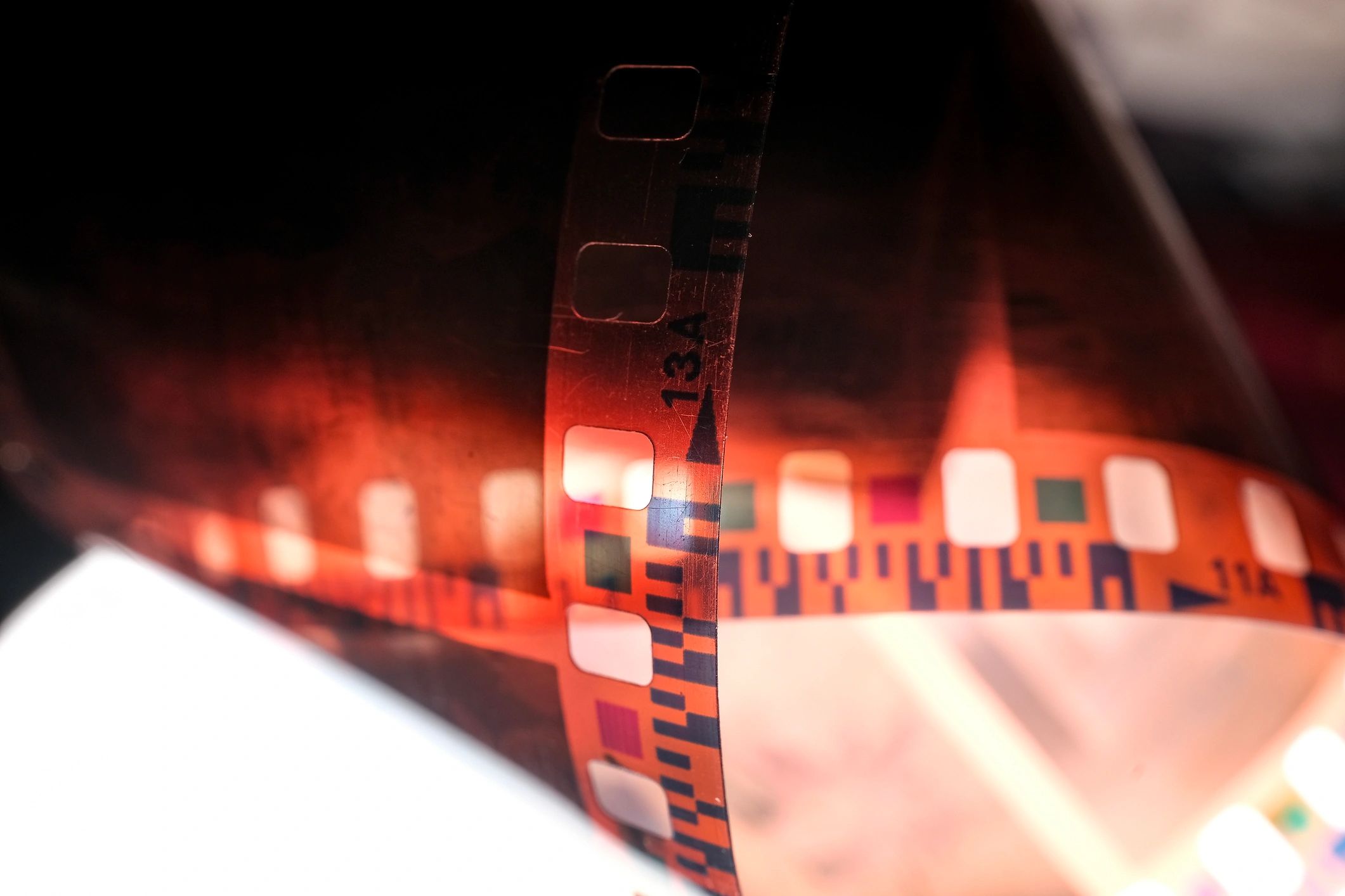 35mm film strip representing scanning of negatives